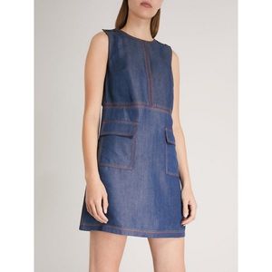 Ted Baker Chambray Denim Sleeveless Dress 00/0